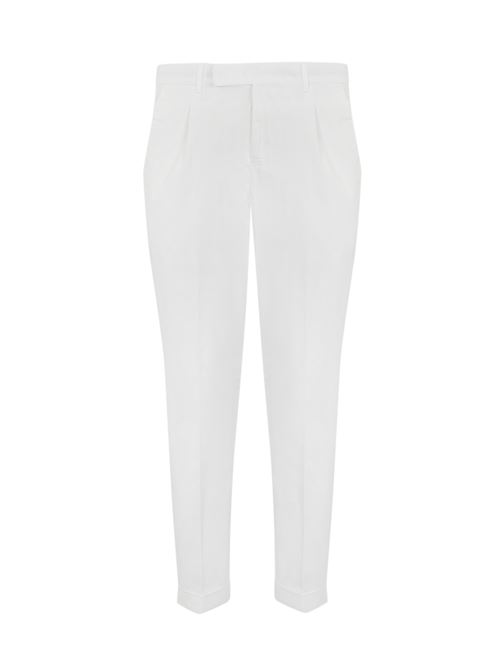 Pantalone Rebel 1P in gabardina bianco PT TORINO | RTZAZ40FWD GL04Y010